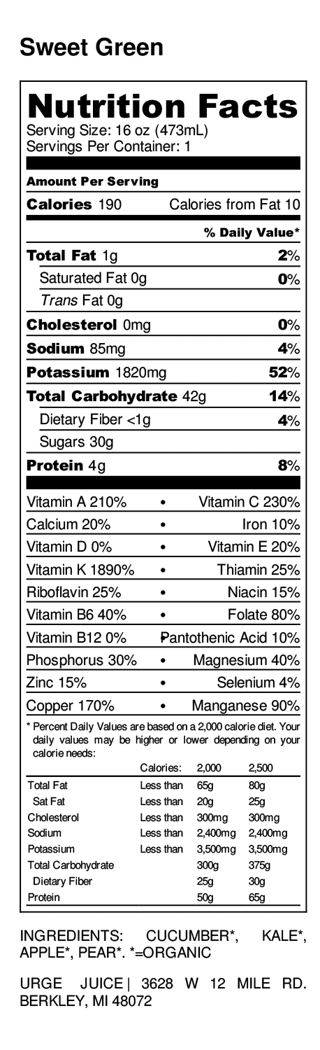 Sweet Green